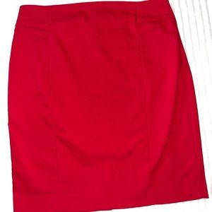 Womans Red Skirt Express